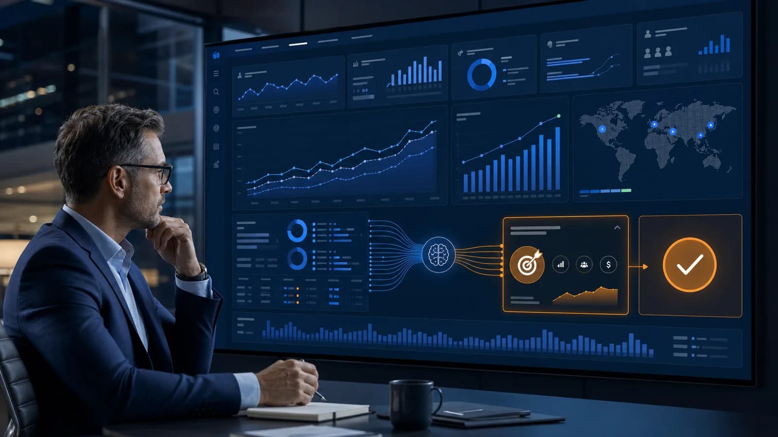 Panel de inteligencia de negocios con analítica en tiempo real